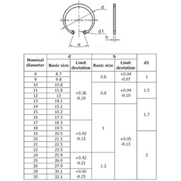 hvazi 200pcs Métricas 304 acero inoxidable Interna Snap_2