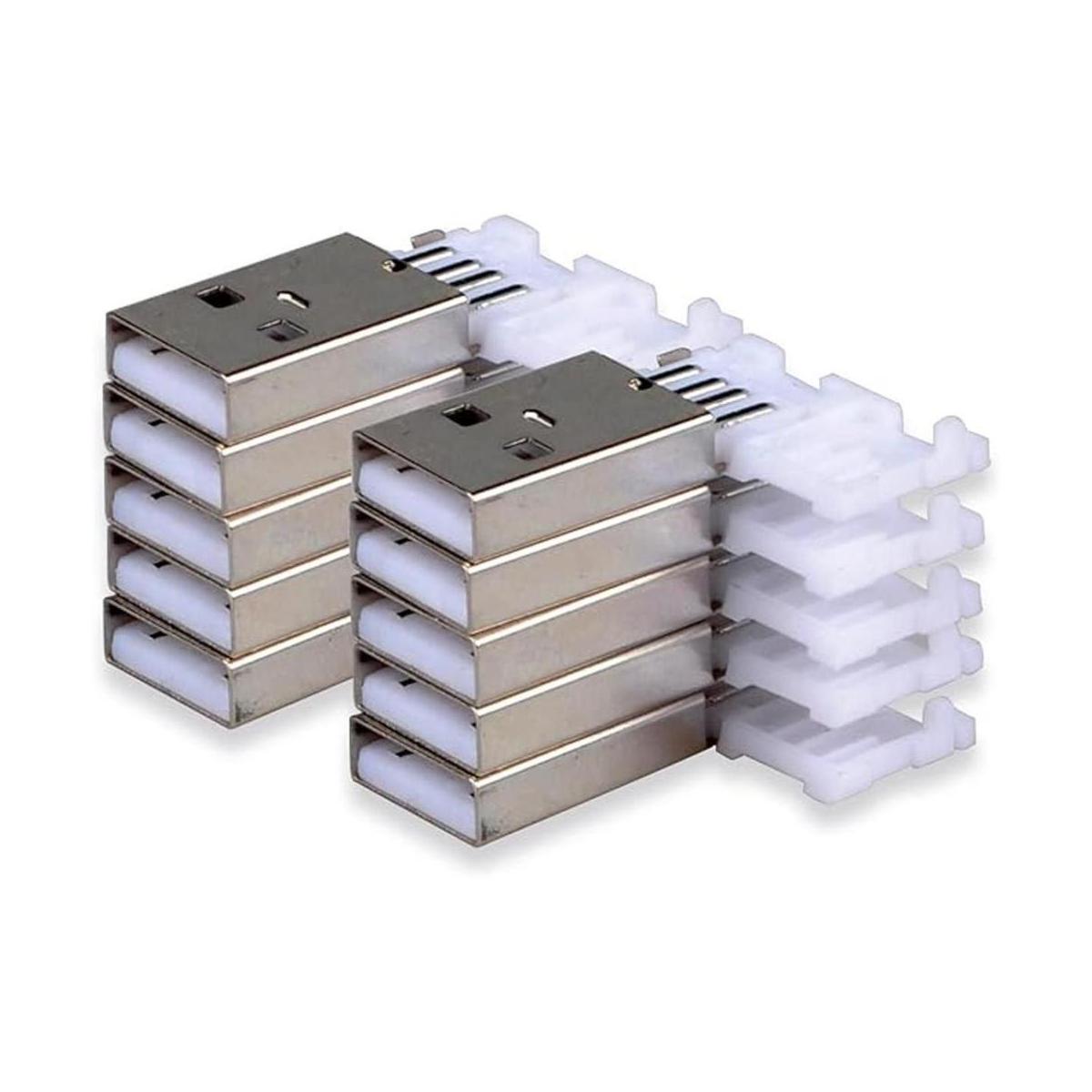 httx 20 piezas recta Adaptador de conector USB 2.0 a tipo