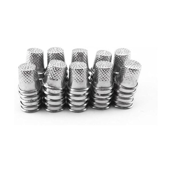 honbay 50pcs Plata Costura Quilting metal Thimbles_2