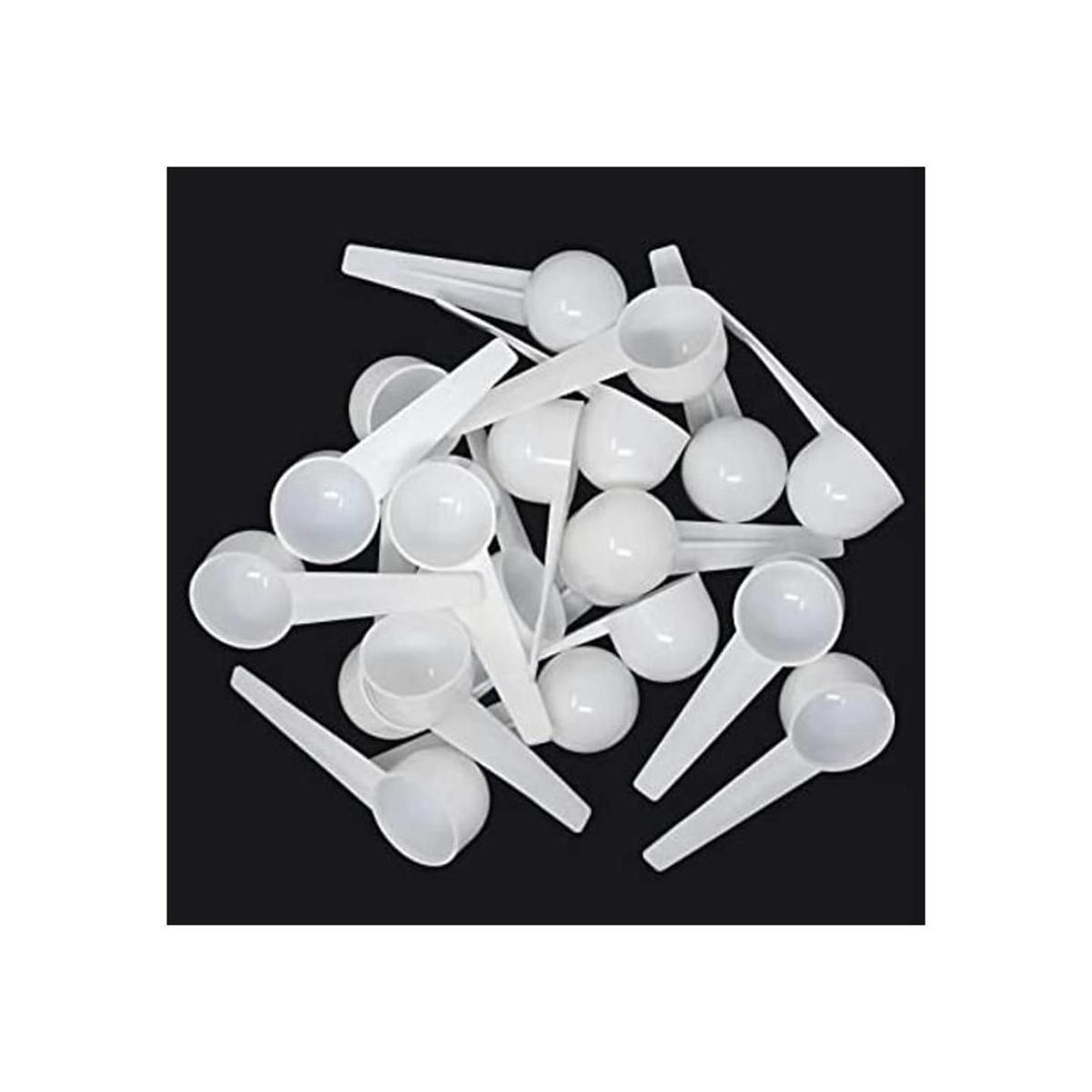 honbay 20 piezas 0.3 fl oz plástico blanco cucharas