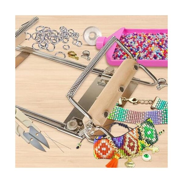 hobbyworker Kit de telar de cuentas ajustables de segunda