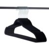 homeit 50 Pack Perchas Perchas de Terciopelo Negro Ropa_5