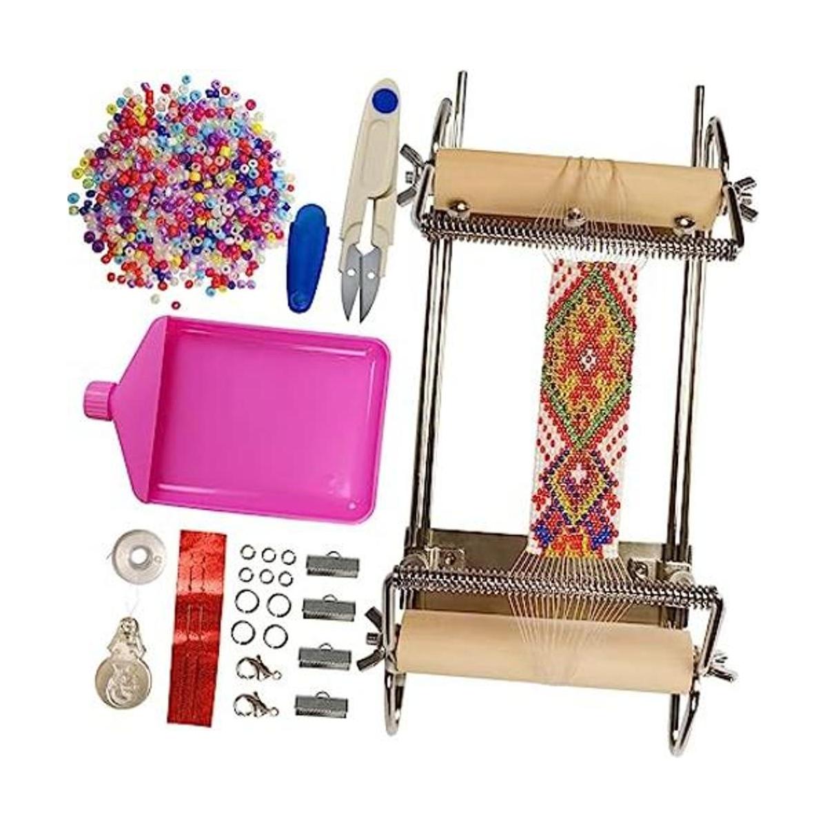 hobbyworker Kit de telar de cuentas ajustables de segunda