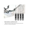 hobbyace 4pcs Hex Screw driver Herramientas Kit Set para