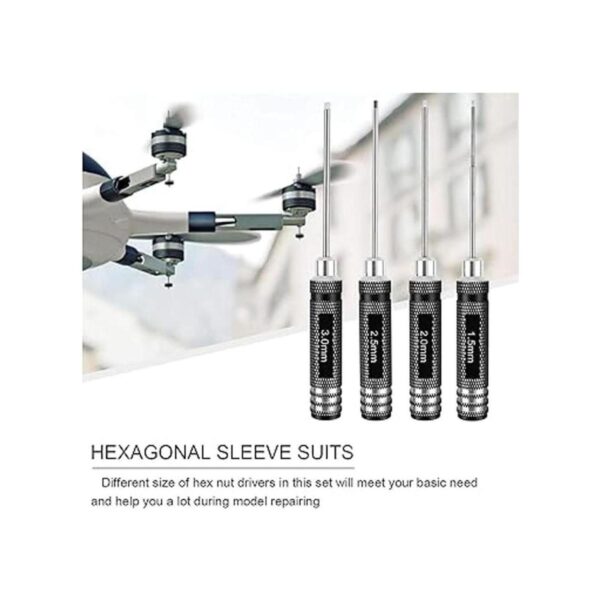 hobbyace 4pcs Hex Screw driver Herramientas Kit Set para
