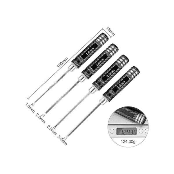 hobbyace 4pcs Hex Screw driver Herramientas Kit Set para