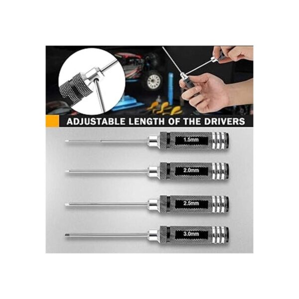 hobbyace 4pcs Hex Screw driver Herramientas Kit Set para