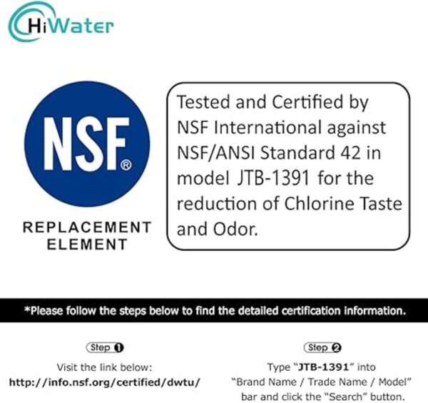 hiwater Filtro de agua para nevera LT700P replacememt