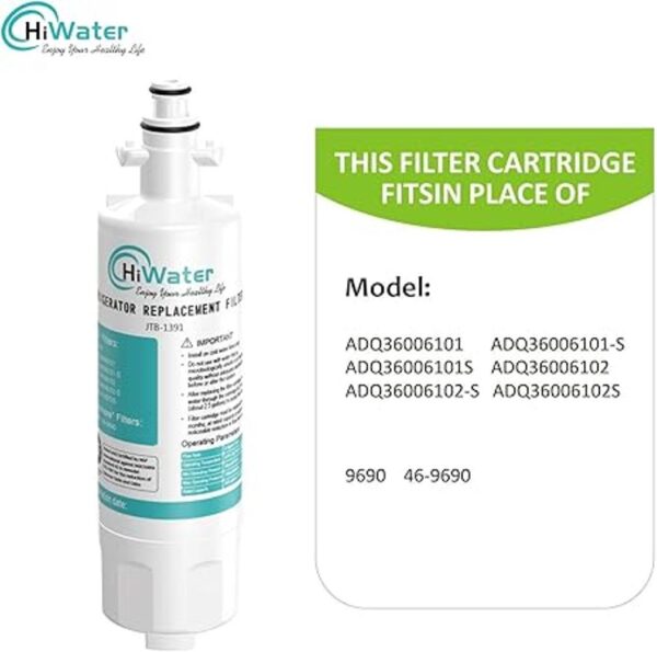 hiwater Filtro de agua para nevera LT700P replacememt