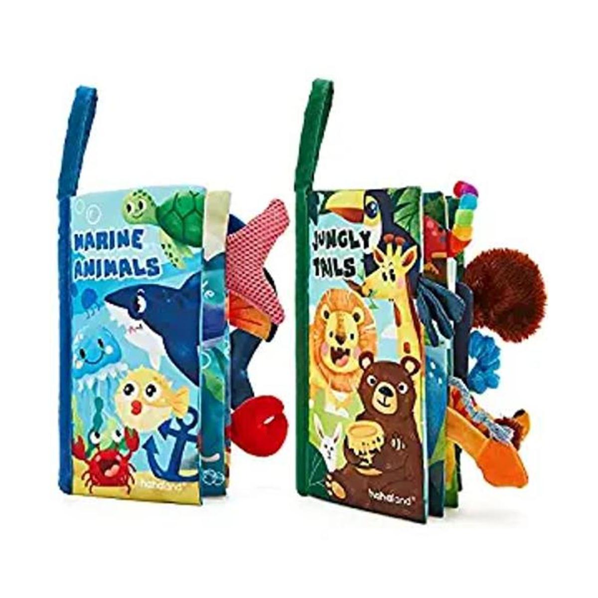 hahaland Libros para bebés de 0 a 6 meses 2 piezas de