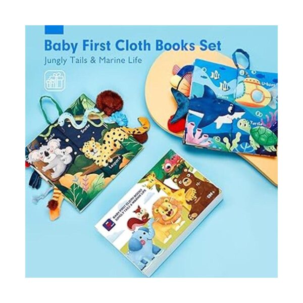 hahaland Libros para bebés de 0 a 6 meses 2 piezas de_2