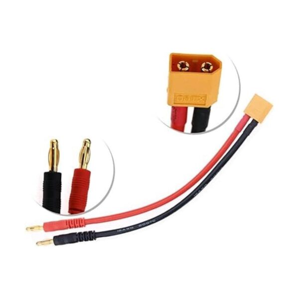 glarks 5pcs XT60 a 4.0 mm plátano Plug Equilibrio cable de_2