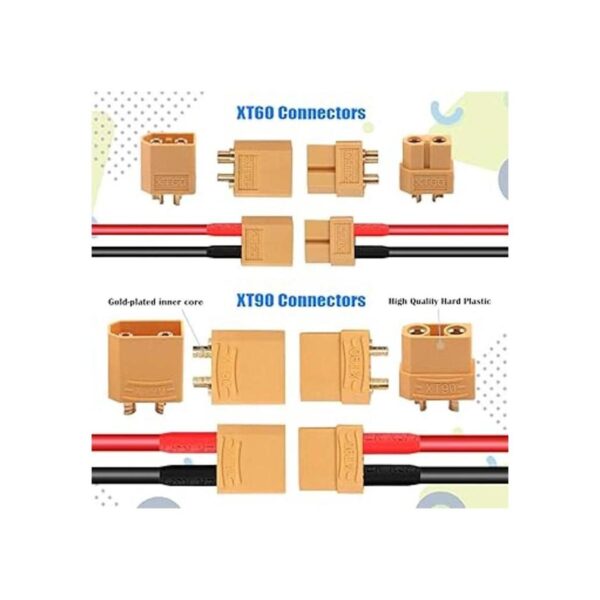 glarks 76pcs TPlugXT60XT90EC3EC5 Male Female Plug_5