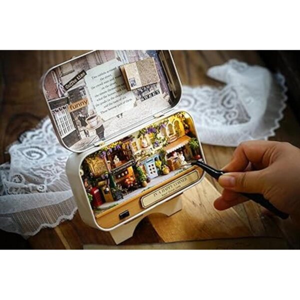 flever Dollhouse miniatura DIY House Kit creativo