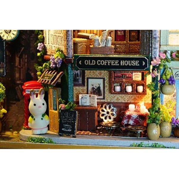 flever Dollhouse miniatura DIY House Kit creativo