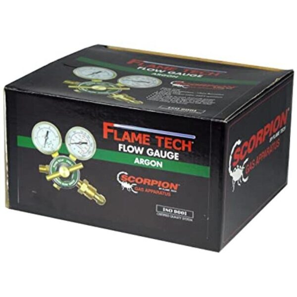 flametech ftfg25ar Gauge Argon Regulador de flujo Caja de_1
