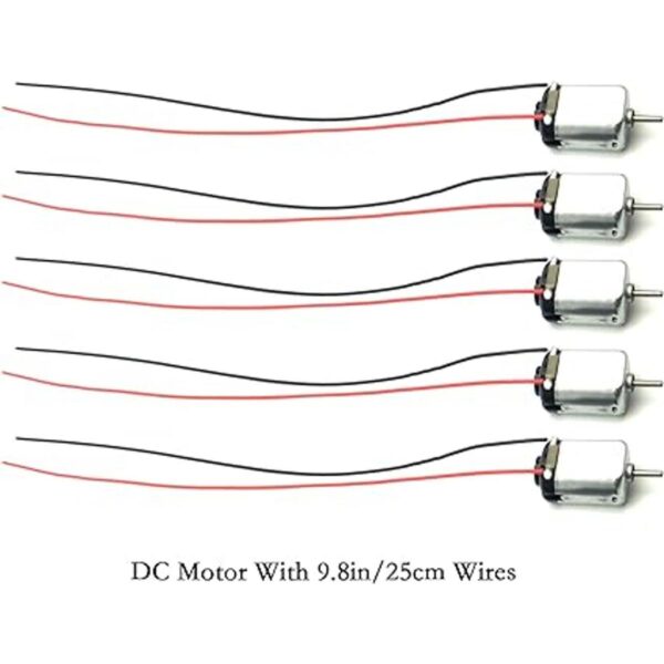 eudax 15 Pcs rectangular DC Motor Mini Electric Motor_5