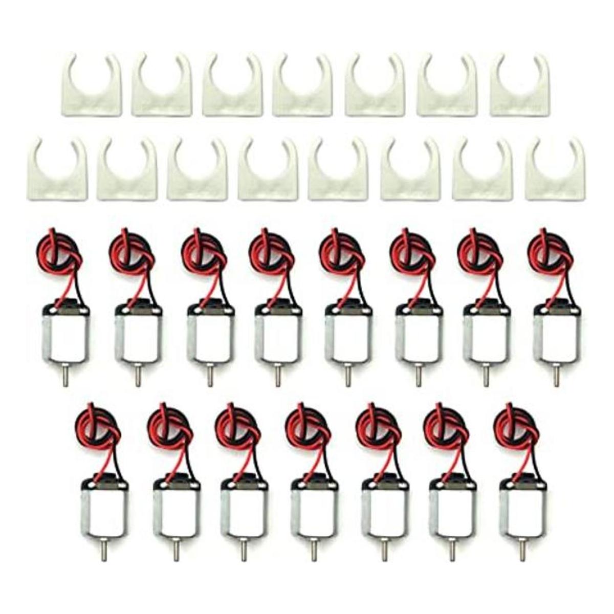 eudax 15 Pcs rectangular DC Motor Mini Electric Motor