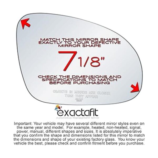 exactafit 8224R Repuesto para lente de espejo retrovisor_2