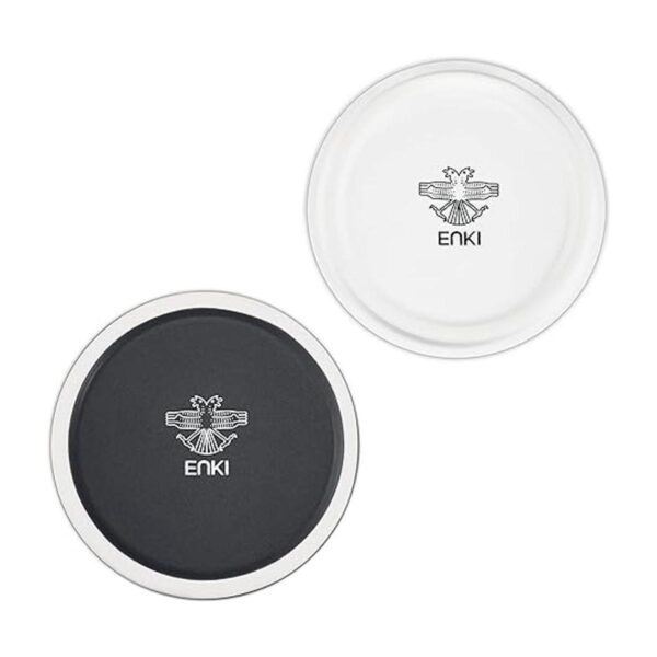 enkiware Cuencos de sal y pimienta con tapa juego de 2