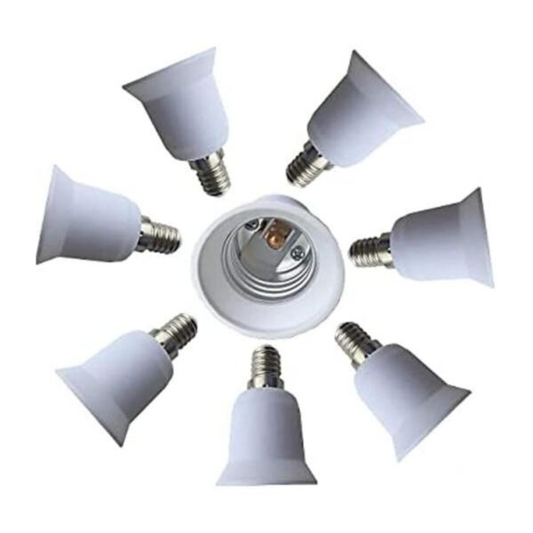 eleidgs 8Pack E14 a E26E27 Adaptador Convertidor Socket_1