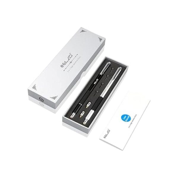 elzo elegante Stylus 3 en 1 NegroPlateado Paquete de 2_2