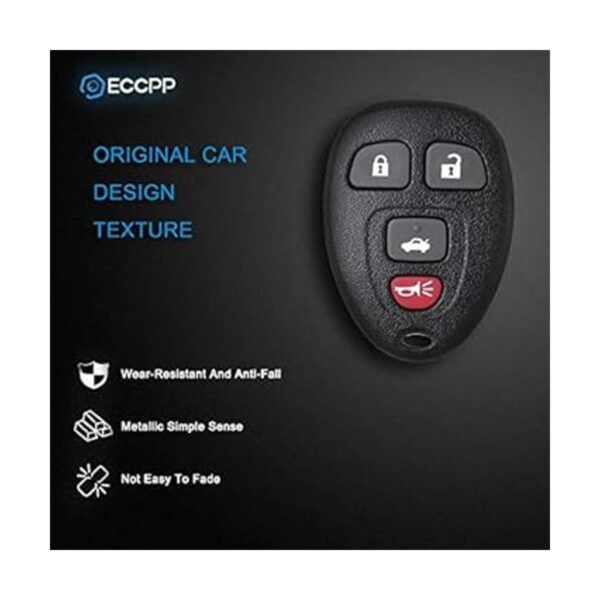 eccpp New Reemplazo Remote Keyless Key Fob Clicker Caso