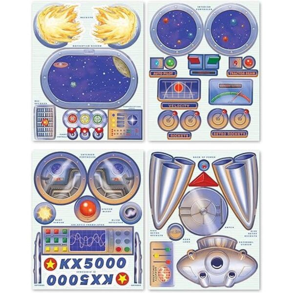 eeBoo Juego de simulación calcomanías reutilizables de_2