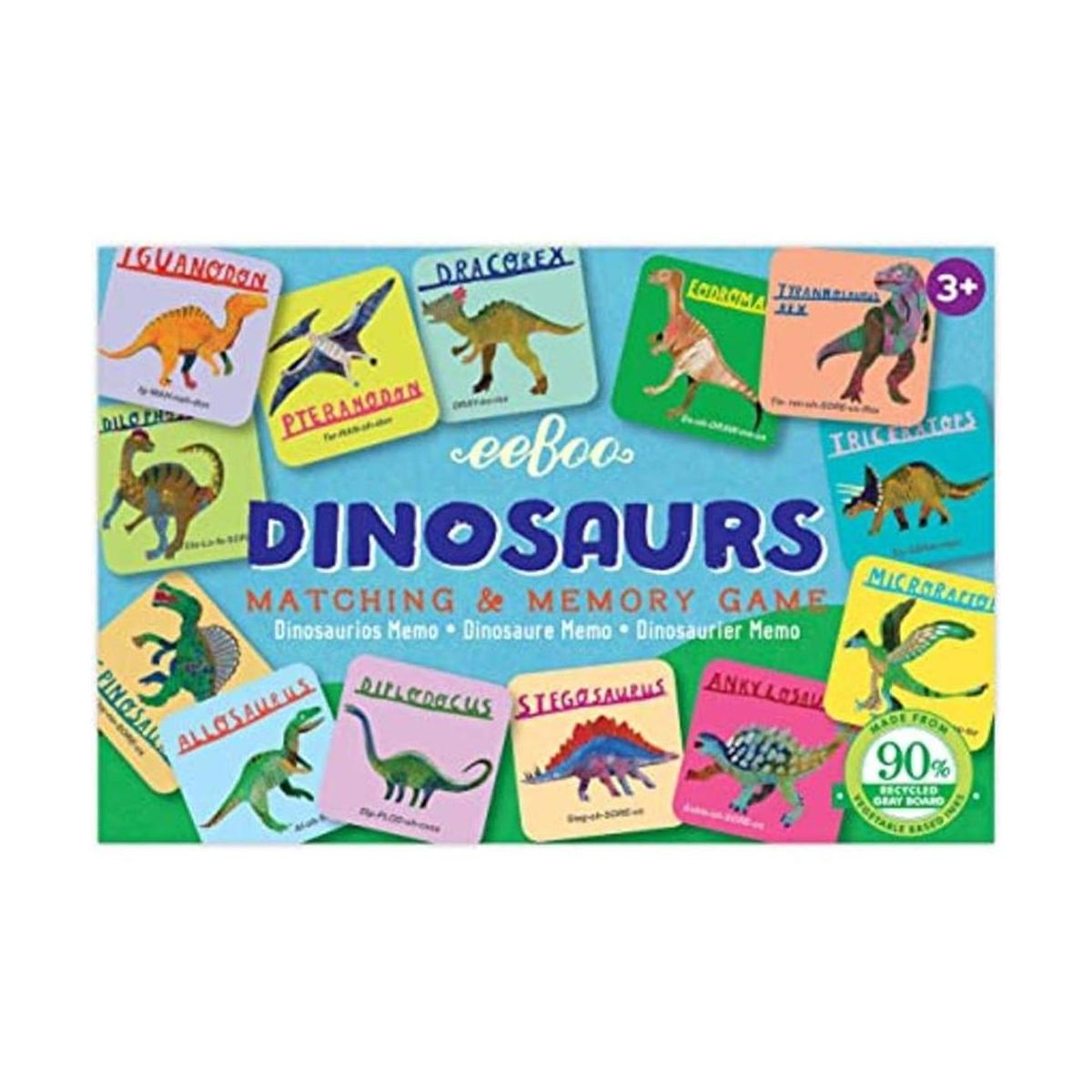 eeBoo Dinosaurios Little Memory and Matching Game