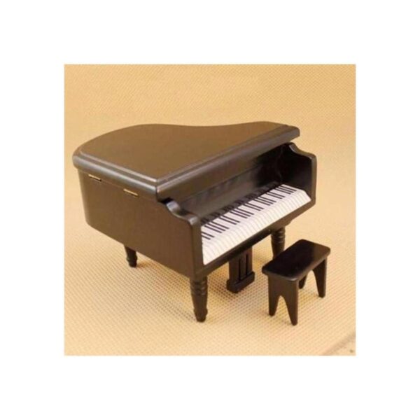 eatingbitiing R Negro Piano con silla Dollhouse_1