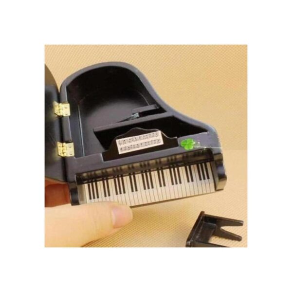 eatingbitiing R Negro Piano con silla Dollhouse_4