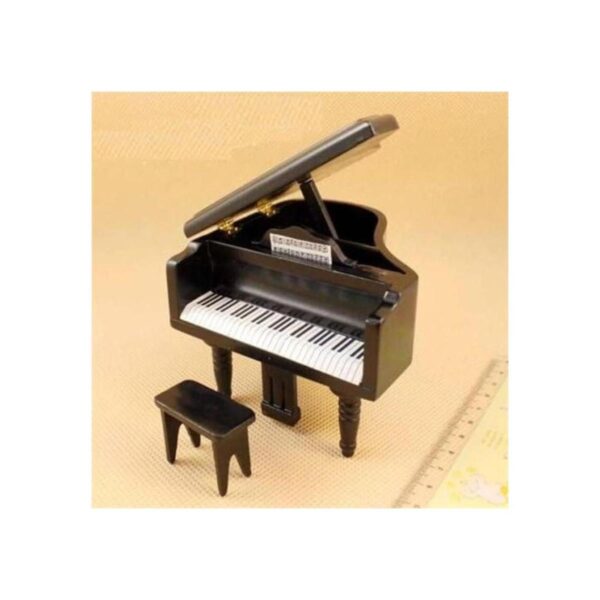 eatingbitiing R Negro Piano con silla Dollhouse_2