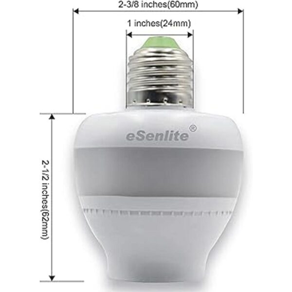 eSenlite Enchufes de luz LED incandescente CFL con sensor_2