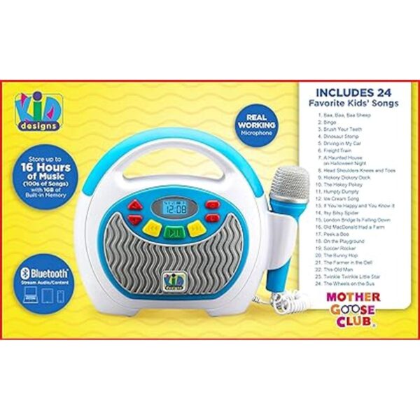 eKids KIDdesigns Mother Goose Club Bluetooth Sing Along_4