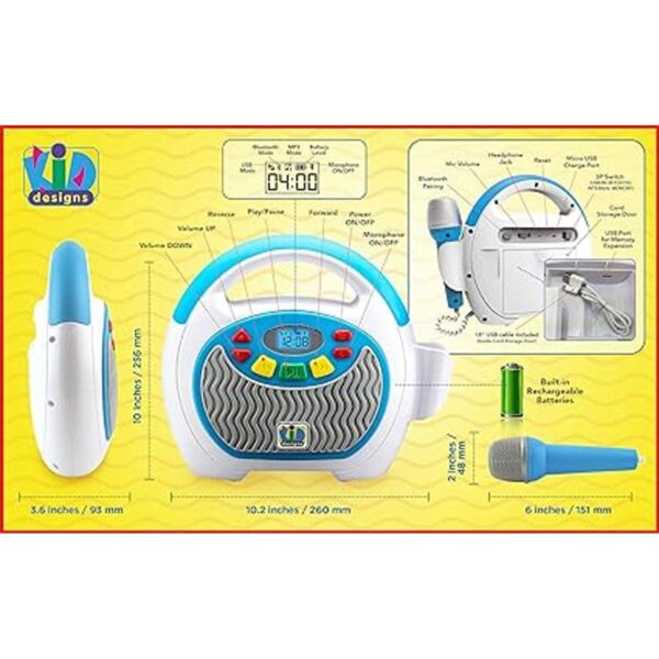 eKids KIDdesigns Mother Goose Club Bluetooth Sing Along_5
