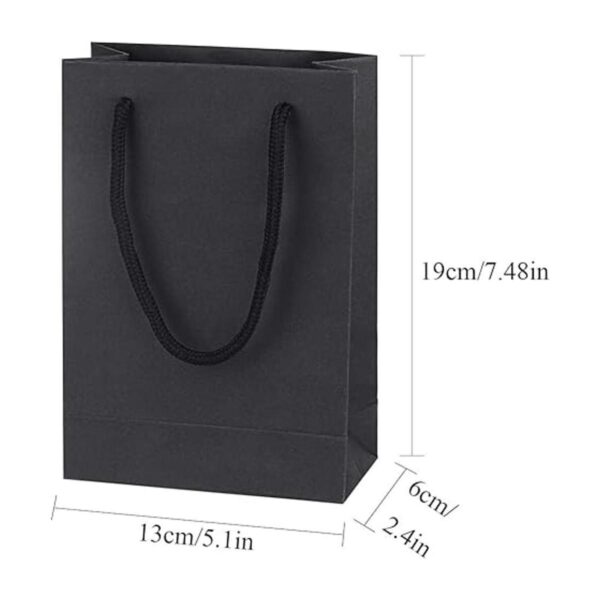 driew Bolsas de regalo color negro paquete de 50 bolsas
