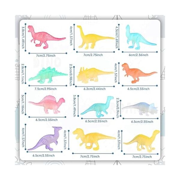 dinosaurios juguetes de 12 piezas que brillan en la_2
