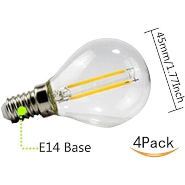 ctkcom G45 2 W LED Vintage Edison regulable bombillas de