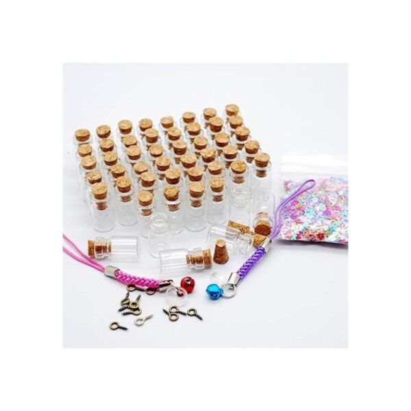 ctkcom 100 piezas 0.5 mlextra Miniaturas tarros de vidrio