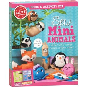coser mini animales Klutz libro y Craft Kit Make