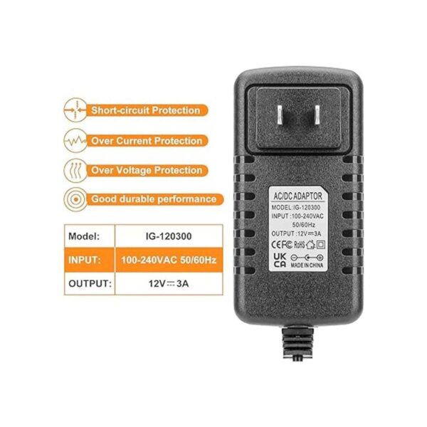 crazepony AC a adaptador de alimentación DC 12 V 3 A XT60_2