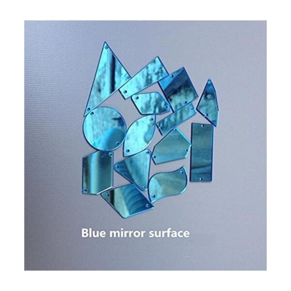 coser en acrílico azul espejo Diamante Rhinestone vidrio_5