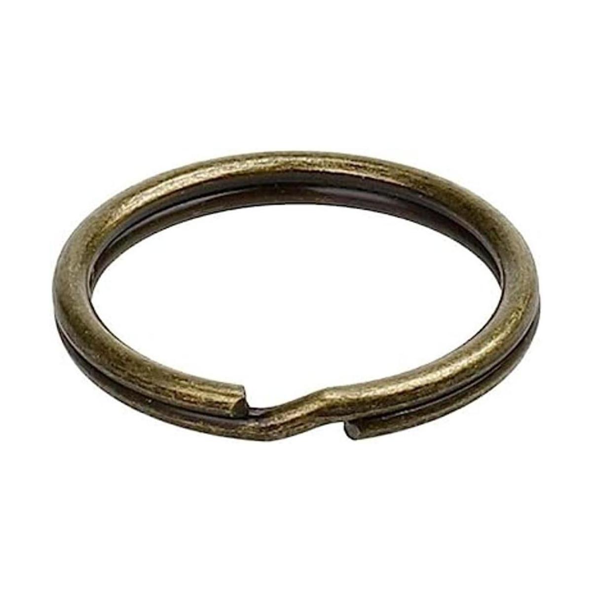 cotowin Pack de 50pcs 1 Antiqued chapado en latón llavero