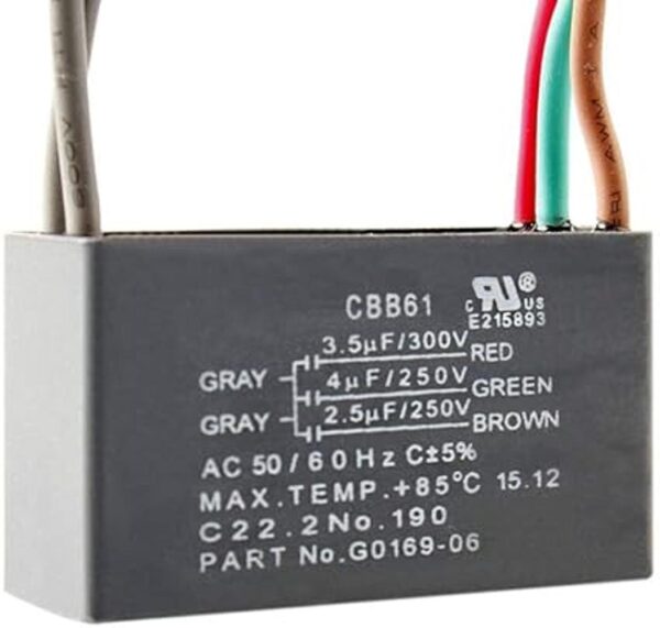 chuangneng Ventilador de techo condensador CBB61 3.5uF_2