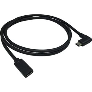 cerrxian 1 m 3 ft 90 grados USB 3.1 Tipo C macho a hembra_1