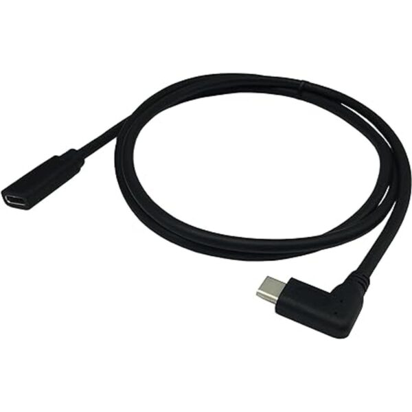 cerrxian 1 m 3 ft 90 grados USB 3.1 Tipo C macho a hembra_2