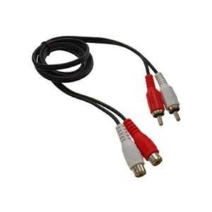 cablesonline 3 ft 2RCA macho a 2RCA hembra rojoAudio_1