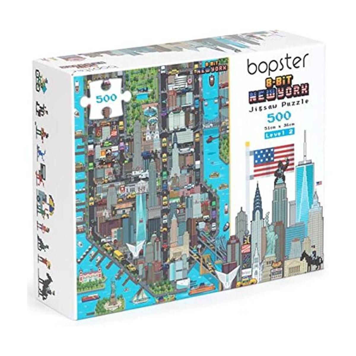 bopster Rompecabezas de 8 bits de New York Pixel 500