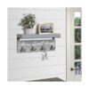 buways Soporte para llaves y correo de madera con 4_2