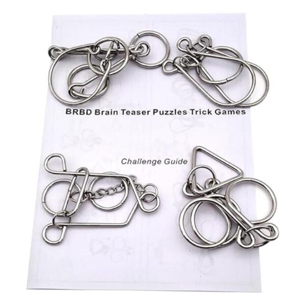 brbd Conjunto de 3 de Advanced metal Brain Teaser Puzzle_2